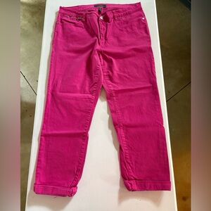 Lauren Ralph Lauren Pink Straight Leg Boyfriend Jeans